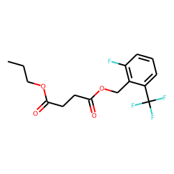 Succinic acid, 2-fluoro-6-(trifluoromethyl)benzyl propyl ester