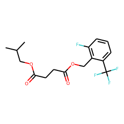 Succinic acid, 2-fluoro-6-(trifluoromethyl)benzyl isobutyl ester