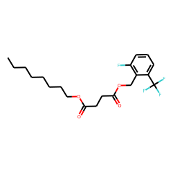 Succinic acid, 2-fluoro-6-(trifluoromethyl)benzyl octyl ester