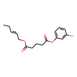 Glutaric acid, pent-2-en-1-yl 3-chlorophenyl ester