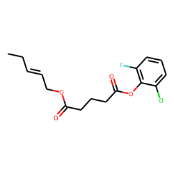 Glutaric acid, pent-2-en-1-yl 2-chloro-6-fluorophenyl ester