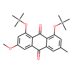 1,8-Dihydroxy-6-methoxy-3-methylanthraquinone, O,O'-bis(trimehylsilyl)