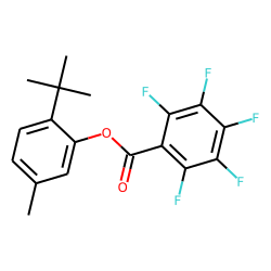 2-tert-Butyl-5-methylphenol, pentafluorobenzoyl ester