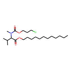 DL-Valine, N-methyl-N-(3-chloropropoxycarbonyl)-, dodecyl ester