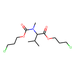 DL-Valine, N-methyl-N-(3-chloropropoxycarbonyl)-, 3-chloropropyl ester