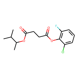 Succinic acid, 2-chloro-6-fluorophenyl 3-methylbut-2-yl ester