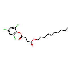 Succinic acid, 2,4,6-trichlorophenyl dec-4-en-1-yl ester