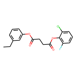 Succinic acid, 2-chloro-6-fluorophenyl 3-ethylphenyl ester