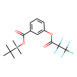 Benzoic acid, 3-pentafluoropropionyloxy-, tert.-butyldimethylsilyl ester