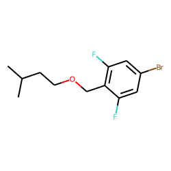 4-Bromo-2,6-difluorobenzyl alcohol, 3-methylbutyl ether