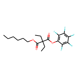 Diethylmalonic acid, hexyl pentafluorophenyl ester