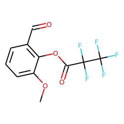 2-Hydroxy-3-methoxybenzaldehyde, pentafluoropropionate