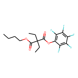 Diethylmalonic acid, butyl pentafluorophenyl ester