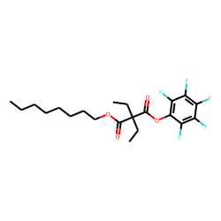 Diethylmalonic acid, octyl pentafluorophenyl ester