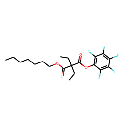 Diethylmalonic acid, heptyl pentafluorophenyl ester