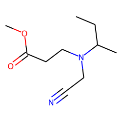 N-cyanomethyl-beta-sec-butylamino propionic acid, methyl ester