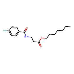 «beta»-Alanine, N-(4-fluorobenzoyl)-, heptyl ester