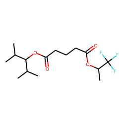 Glutaric acid, 1,1,1-trifluoroprop-2-yl 2,4-dimethylpent-3-yl ester