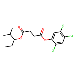 Succinic acid, 2-methylpent-3-yl 2,4,5-trichlorophenyl ester