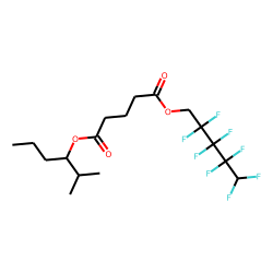 Glutaric acid, 2,2,3,3,4,4,5,5-octafluoropentyl 2-methylhex-3-yl ester