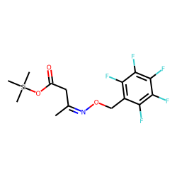 Acetoacetic acid, O-pentafluorobenzyloxime, TMS