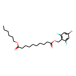 Sebacic acid, 4-bromo-2,6-difluorobenzyl hexyl ester