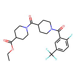 Isonipecotinoylisonipecotic acid, N'-(2-fluoro-5-trifluoromethylbenzoyl)-, ethyl ester