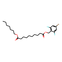 Sebacic acid, 4-bromo-2,6-difluorobenzyl heptyl ester