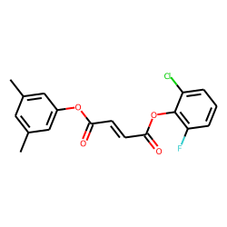 Fumaric acid, 3,5-dimethylphenyl 2-chloro-6-fluorophenyl ester