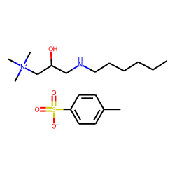 2-Hydroxy-3-(n-hexylamino) propyl-trimethylammonium p-tosylate