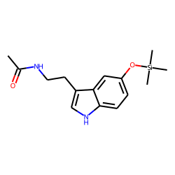 N-Acetyl-5-hydroxytryptamine, trimethylsilyl ether