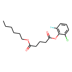 Glutaric acid, 2-chloro-6-fluorophenyl hexyl ester