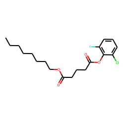 Glutaric acid, 2-chloro-6-fluorophenyl octyl ester