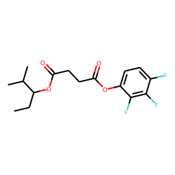 Succinic acid, 2-methylpent-3-yl 2,3,4-trifluorophenyl ester
