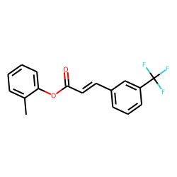 3-Trifluoromethylcinnamic acid, 2-methylphenyl ester