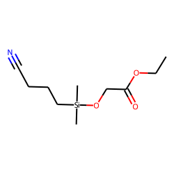 Ethyl glycolate, (3-cyanopropyl)dimethylsilyl ether