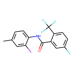 3-Fluoro-6-trifluoromethylbenzamide, N-(2-iodo-4-methylphenyl)-