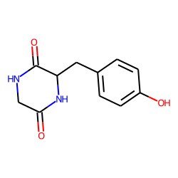 3-((4-Hydroxyphenyl)-methyl)-2,5-piperazinedione