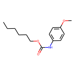 P-methoxy carbanilic acid, n-hexyl ester