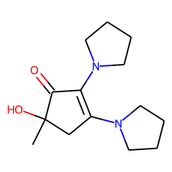 5-Hydroxy-5-methyl-2,3-bis-(1-pyrrolidinyl)-2-cyclopenten-1-one