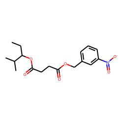 Succinic acid, 2-methylpent-3-yl 3-nitrobenzyl ester