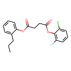 Succinic acid, 2-chloro-6-fluorophenyl 2-propylphenyl ester