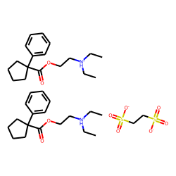 1-Phenylcyclopentanecarboxylic acid, 2-diethyl-aminoethyl ester, 1,2-ethanedisulfonate