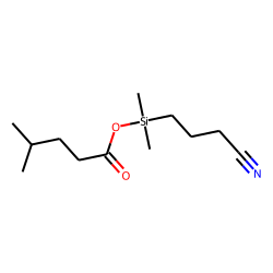 4-Methylvaleric acid, (3-cyanopropyl)dimethylsilyl ester