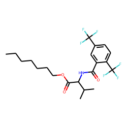 L-Valine, N-(2,5-ditrifluoromethylbenzoyl)-, heptyl ester