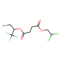 Succinic acid, 2,2-dichloroethyl 1-bromo-3,3,3-trifluoroprop-2-yl ester