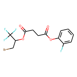 Succinic acid, 2-fluorophenyl 1-bromo-3,3,3-trifluoroprop-2-yl ester