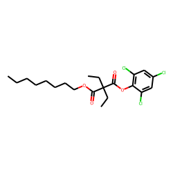 Diethylmalonic acid, octyl 2,4,6-trichlorophenyl ester