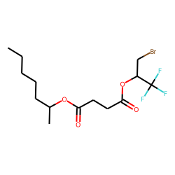 Succinic acid, hept-2-yl 1-bromo-3,3,3-trifluoroprop-2-yl ester