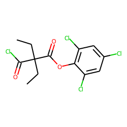 Diethylmalonic acid, monochloride, 2,4,6-trichlorophenyl ester